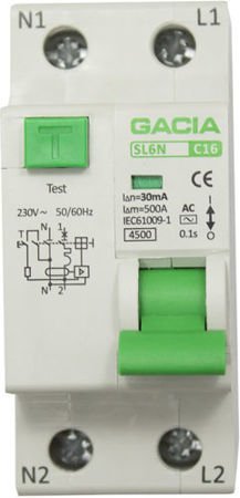 RÓŻNICÓWKA Z CZŁONEM NADPRĄDOWYM C16 16A 30mA 