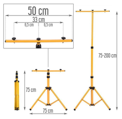 STATYW PODWÓJNY DO NAŚWIETLACZY ECOLIGHT