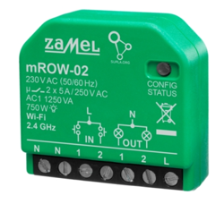 STEROWNIK OŚWIETLENIA MINI SUPLA ZAMEL mROW-02