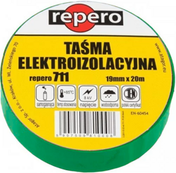 TAŚMA IZOLACYJNA IZOLACJA REPERO 711E 19mm x 20m ZIELONA