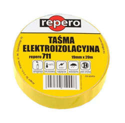 TAŚMA IZOLACYJNA IZOLACJA REPERO 711E 19mm x 20m ŻÓŁTA