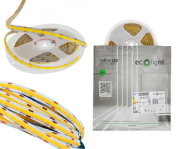 TAŚMA LED COB 12V 5M ROLKA NEON PASEK LINIA BIAŁA NEUTRALNA 10W/m MOCNA