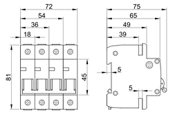 TRACON WYŁĄCZNIK NADPRĄDOWY 1P D40A TDZ-1D-40