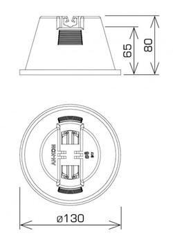 UCHWYT BETONOWY W TWORZYWIE PODSTAWA BETON