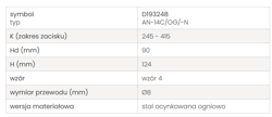 UCHWYT DO DRUTU ODGROMOWEGO AN-KOM D193248 STALOWY