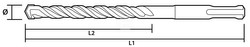 WIERTŁO DO BETONU SDS Plus 10x160 S4 TOPEX 57H424