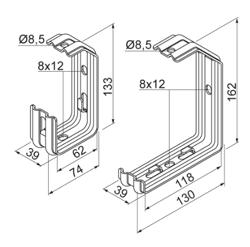 Wieszak sufitowy WSKS100 903600  BAKS