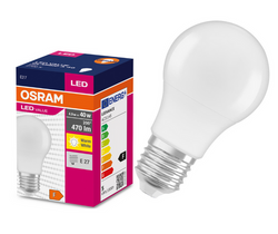 ŻARÓWKA LED A60 E27 4,9W 40W 470lm OSRAM 2700K