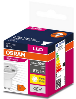 ŻARÓWKA LED GU10 6,9W 2700K 575LM 120st OSRAM 8852