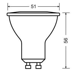 ŻARÓWKA LED GU10 6,9W 2700K 575LM 120st OSRAM 8852