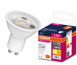 ŻARÓWKA LED HALOGEN GU10 2,8W = 25W 2700K OSRAM