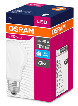 ŻARÓWKA LED VALUE 13W 6K 1521LM E27 OSRAM