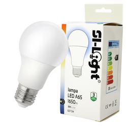 ŻARÓWKA ŹRÓDŁO LED E27 18W A65 4000K ZIMNA 1650lm