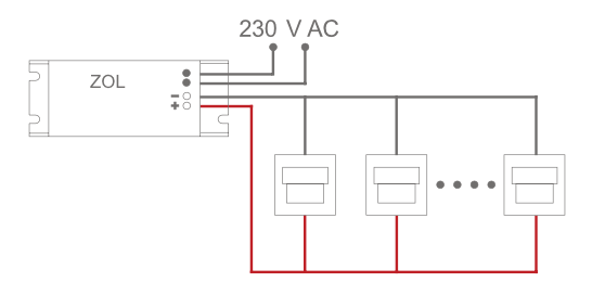 ZASILACZ DO OPRAW SKOFF ZOL6-10 VDC 6W