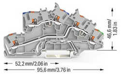 ZŁĄCZKA PIĘTROWA Z PRZYCIS 2,5mm2 N/L/PE 2203-7646