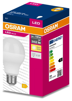 Żarówka LED E27 A60 19W = 150W 2452lm 3000K OSRAM